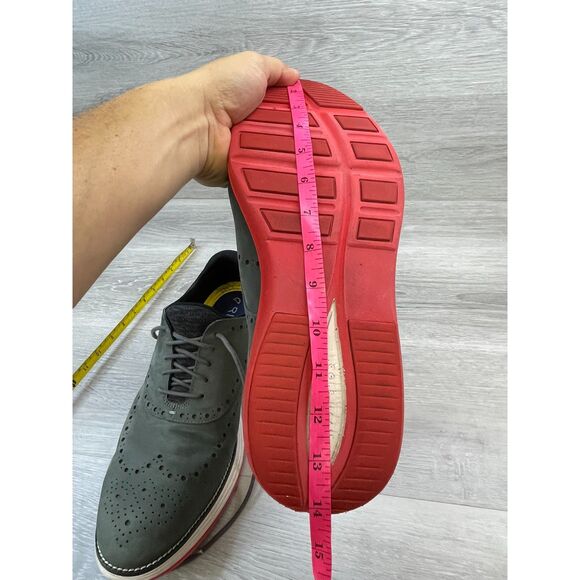 Cole Haan ØriginalGrand Men's 13 Green Oxford Suede Leather Dress Shoes Wingtip - Picture 12 of 12